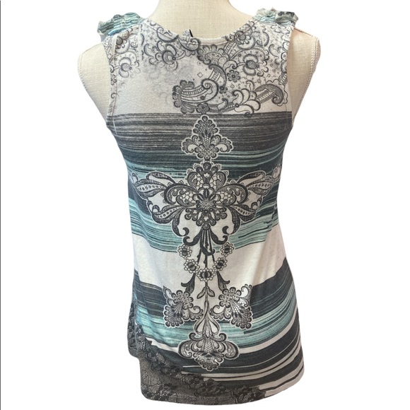 Espresso Floral Tank top - Picture 4 of 7